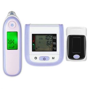 shopping מודדי לחץ דם וחום Digital Body Thermometer Fingertip Pulse Oximeter SpO2 Wrist Blood Pressure Monitor Ear Infrared