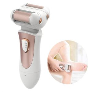 Minleaf NV-8615 Portable Electric Pedicure Tool Multifunctional Rechargeable Waterproof Foot Callus Remover Dual Grinding Heads Fo
