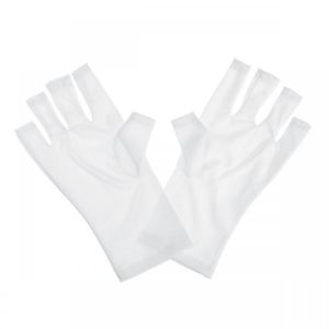 shopping מוצרי בריאות Portable UV Protection Nylon Glove Open-Toed Fingerless Anti Radiation Manicure Glove