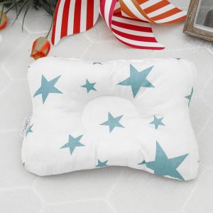 Breathable Cotton Newborn Baby Head Shaping Pillow Neck Support for Infant Preventing Flat Head Syndrome