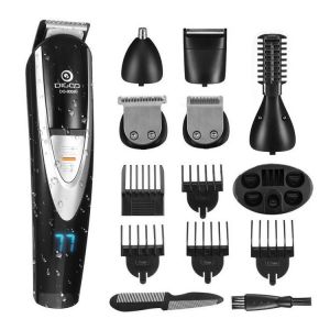 Digoo DG-800B 12 in 1 Hair Clipper Kit Men&#039;s Electric Grooming Trimmer for Beard Nose Ear Facial Body Waterproof USB Recharge