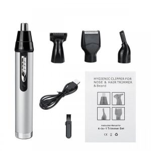 USB Charge 4 In 1 Electric Nose Hair Trimmer Cordless Razor Sideburn Clipper Men Women Groomer
