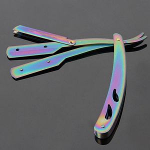 420 Stainless Steel Straight Razor Folding Shaving Shaver Scraper Knife Holder