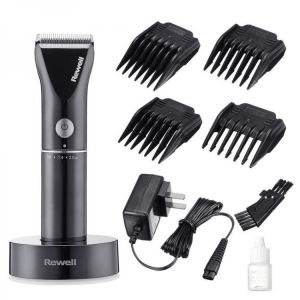 shopping ציוד גילוח והסרת שיער ReWell LCD Display Professional Electric Titanium Hair Trimmer Rechargeable Cordless Clipper Men