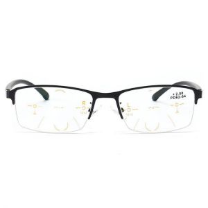 KCASA Progressive Multi-focus Reading Glasses Multifocal Metal Glass 9609