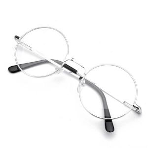 KCASA Round Metal Frame Presbyopic Best Reading Glasses Eyeglassess Fatigue Relieve