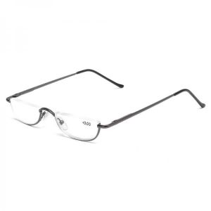 Women Vogue Vintage Reading Glasses Light Flexible High Definition Square Half Frame Presbyopic Glasses