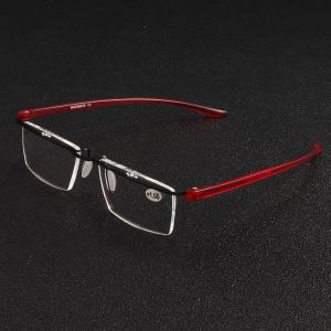 BROADISON Rimless Presbyopia Reading Glasses Super Lightweight Fashionable