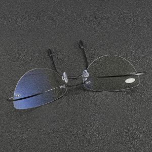 BRAODISON Presbyopic Reading Glasses Flexible Titanium Frame HD Coated Resin Lens