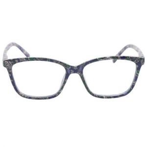 KCASA Camellia Color Cat Eye Pattern Fashion Reading Glasses Resin With Bag