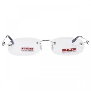 BRAODISON Super Light Presbyopic Reading Glasses Rimless Frame HD Coated Resin Lens