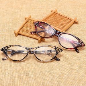 Resin Hyperopia Cat Eye Reading Glasses Fashion Full Frame Reading Eyeglasses Eyewear