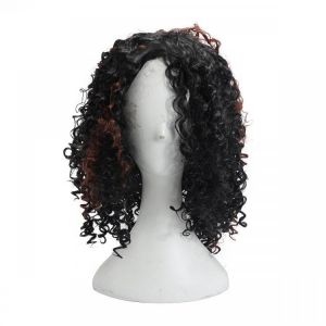 shopping פיאות ותוספות שיער Brazilian Black Brown Hair Deep Wavy Curly Lace Front Full Wig