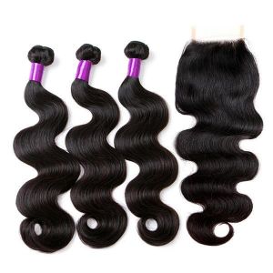 100% Brazilian Body Wave Lace Human Hair Extensions