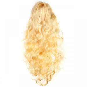 Long Curly Women Ladies Party Natrual Blonde 65 Cm Synthetic Hair Wig