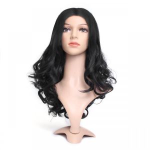 24'' Lady Wavy Full Lace Front Wig Plucked Fashion Black Hair