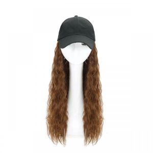 Woman Girl Cap Wig Hat Light Long Wavy Halloween Party Curly  Club Winter