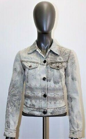 Vintage gray faded denim jacket JEAN PAUL GAULTIER JEAN'S 38FR 6US made in Italy