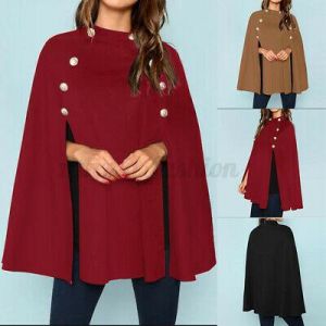 ZANZEA Women Autumn Winter Coat Jacket Poncho Cloak Cape Blazer Shawl Cardigan