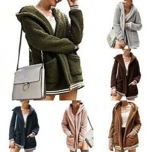 Sweatshirts Coat Ladies S~2XL Thick Tops Women\s Cardigan Fleece Jacket