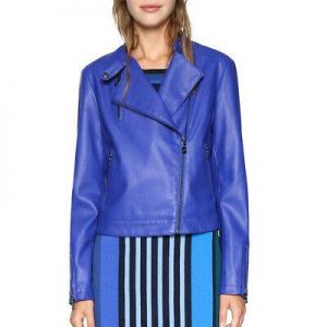 Prezzo di Vendita Consigliato € 119 Desigual Chaq Nath Blu IN Ecopelle All
