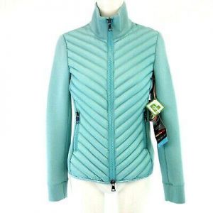 Como No. 1 Sporty Women's Jacket Neoprene Turquoise Size 36 S Np 229 New