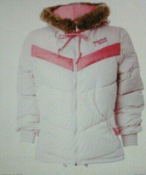 Adidas Women's Pink / Blue Originals Winter Jacket UK Size M -  NEW
