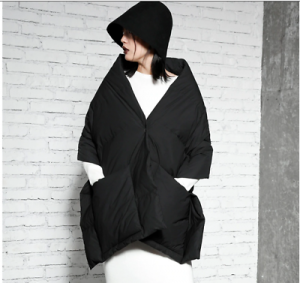 PONCHO SCIALLE GIACCA  IMBOTTITO LEGGERO PRIMAVERA DONNA OVERSIZE 3 colori