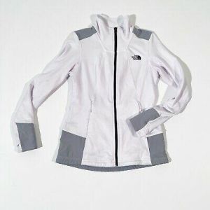 The North Face Women's Shastina Stretch Full Zip High Neck White Gray Jacket S