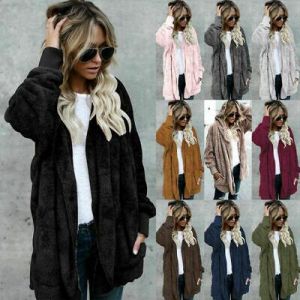 Damenmantel Winter Fleecejacke Warme Teddybär Jacke Kunstpelz Outerwear Mantel