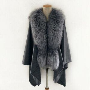 Real Fur Coat Vest Winter Jacket Women Natural Fox Fur Genuine Leather Outerwear