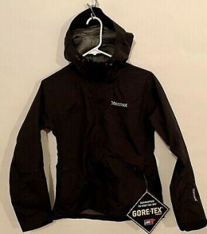 NEW XS GORE-TEX Women's MARMOT Optima Hoody Jacket BLACK 93770 NEW WITH TAGS