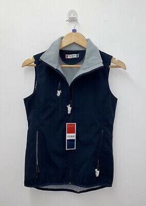 Clique Gilet Navy Blue Basic Softshell Vest Coat Size XS Sleeveless Jacket #528