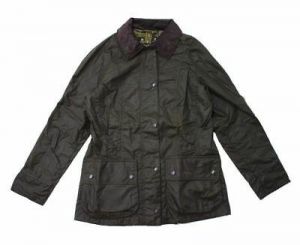 Barbour Classic Ladies Beadnell Waxed Jacket in Olive