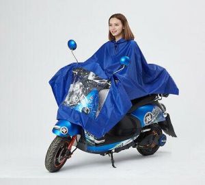 Women Men Bike Outdoor Cycling Hooded Raincoat Waterproof Rain Cape Poncho Coat