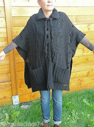 gros gilet laine noir hiver MC PLANET T 38 neuf étiquette HAUT DE GAMME val