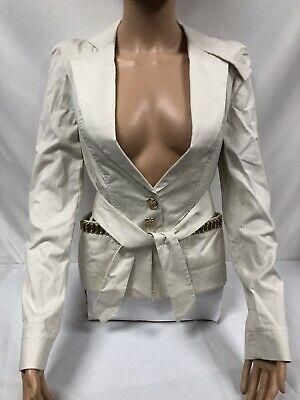 Giacca Lusso Donna Faithconnexion TAGLIA S Beige Nuovo