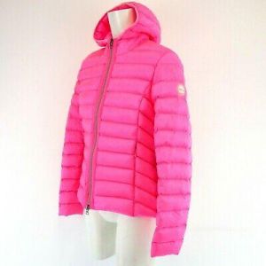 Como No. 1 Women's Jacket Quilted Hood Neon Pink Lightweight 36 S Np 229 New