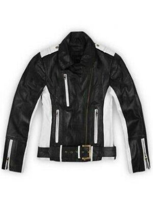 Damen Echt Lammleder Jacke Slim Fit Biker Jacke -WJ081