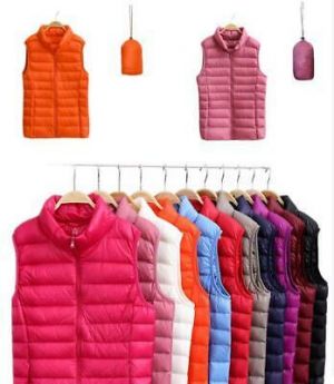 NEW Women Men Packable Light Weight Waistcoat Down Puffer Sleeveless Jacket Vest