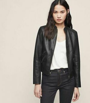 Femmes Cuir Noir Veste Motard Coureur Moto Café Fête Doux