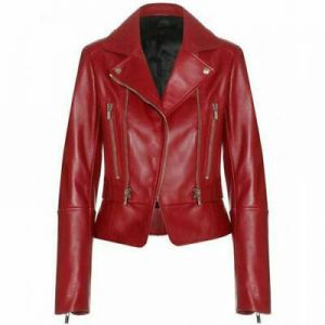Damen Lederjacke Echt Lammleder Pure Leder Bomber Bikerjacke - WJ156