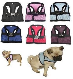 Small Dog Mesh Harness Cool Comfortable XXS - L - Toy Puppy Chihuahua