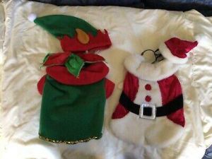 Dog Clothes—Santa and Elf Outfit for Toy Poodle