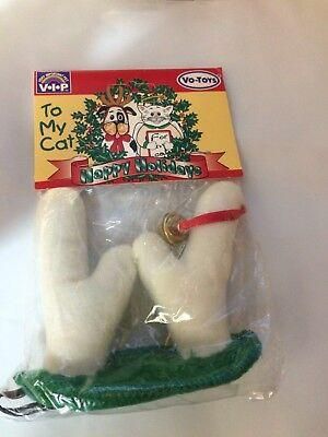 Vo-Toys Holiday Cat Ferret Dog Small Reindeer Antlers Headband Bell Christmas