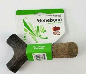 Benebone Durable Maplestick Dog Stick Chew Toy - Brown - Size: M Medium USA Made