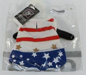 Dog Pet Animal Clothes Star Spangle Dress Size XXS XX Small DOGO