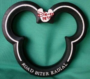 DISNEY PARK MICKEY EARS DOG CHEW TOY NEW DISNEY PETS ROAD BITER RUBBER RADIAL