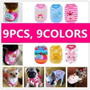 9x Pup Coat Pajamas Dog Clothes for Cat Toy Puppy Teacup Chihuahua Size XXXS XXS