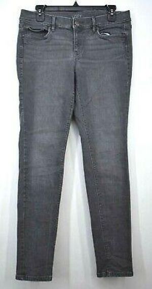 Ann Taylor Loft Womens Straight Leg Modern Skinny Stretch 5-Pocket Denim Jeans 8